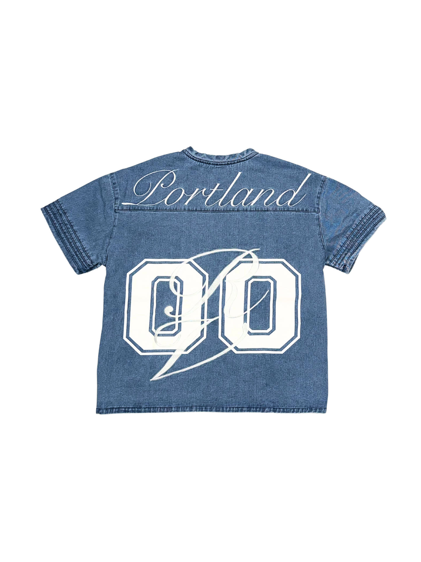 Denim Football Jersey